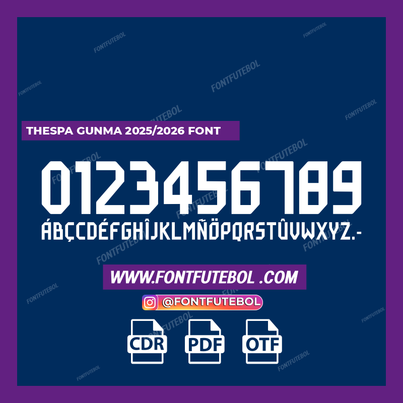 THESPA GUNMA 2025/2026 FONT