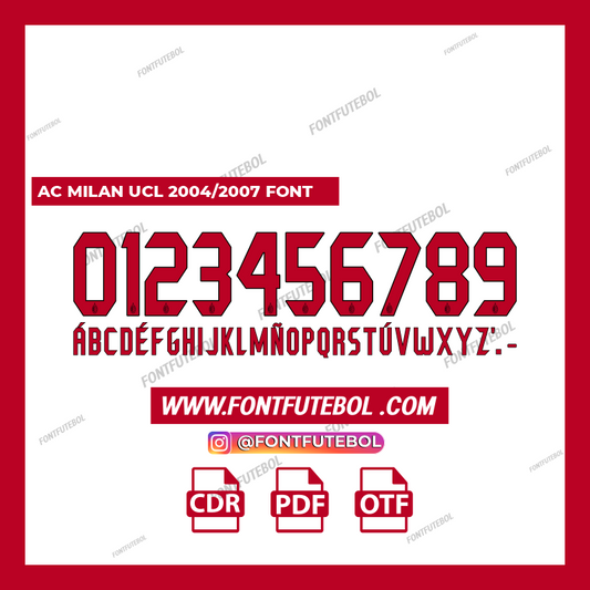 AC MILAN UCL 2004/2007 FONT