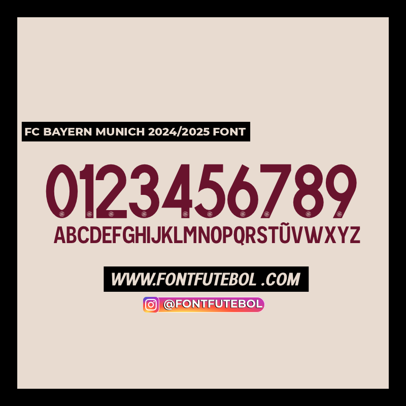 BAYERN MUNICH 2024/2025 THIRD FONT