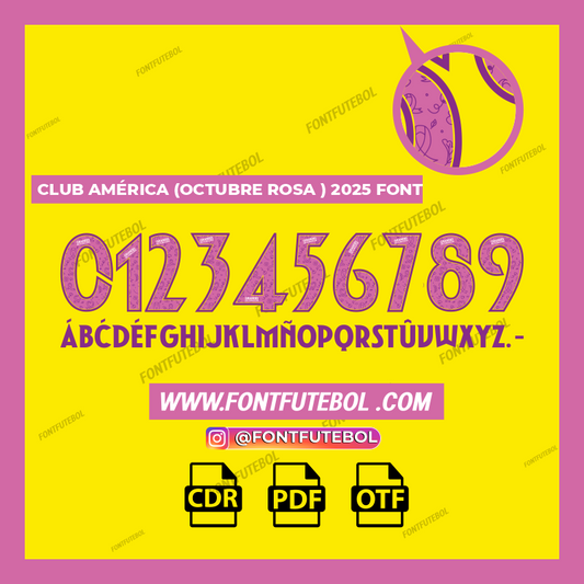 CLUB AMÉRICA ( OCTUBRE ROSA) 2025 FONT