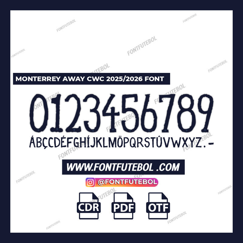 MONTERREY AWAY CWC 2025/2026 FONT