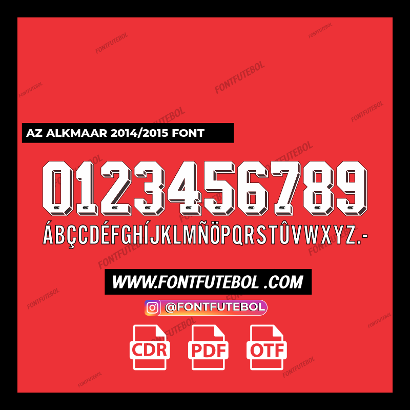 AZ ALKMAAR 2014/2015 FONT