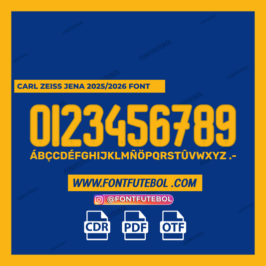 CARL ZEISS JENA 2025/2026 FONT