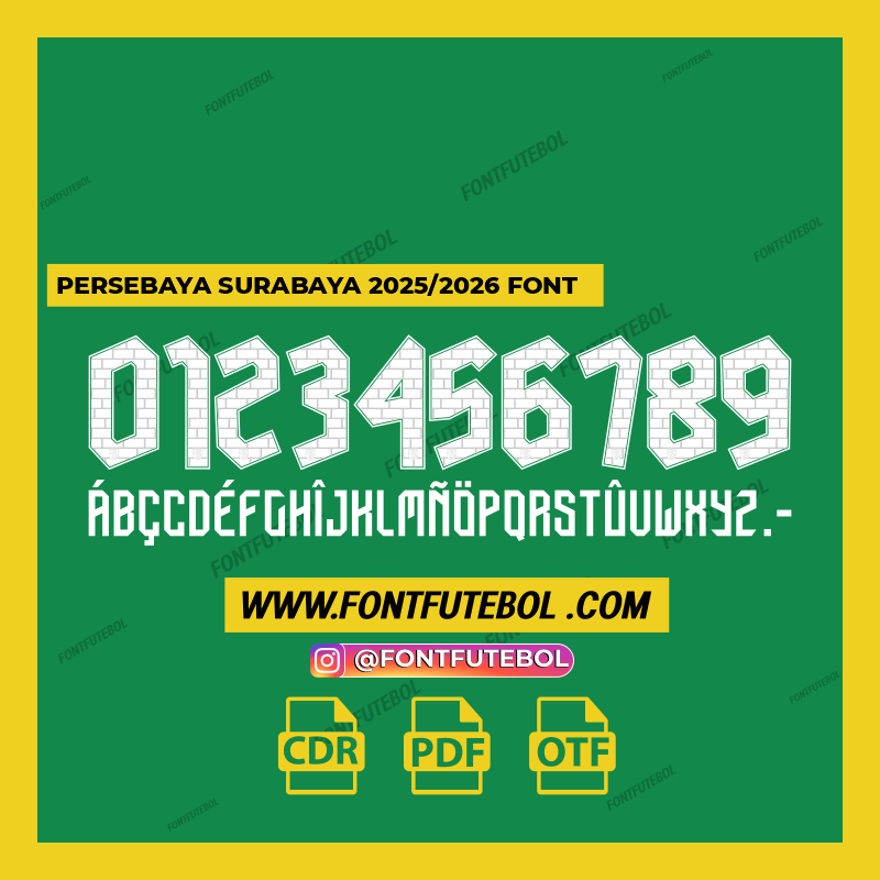 PERSEBAYA SURABAYA 2025/2026 FONT