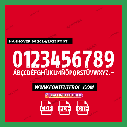 HANNOVER 96 2024/2025 FONT