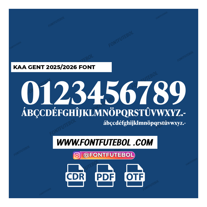 KAA GENT 2025/2026 FONT