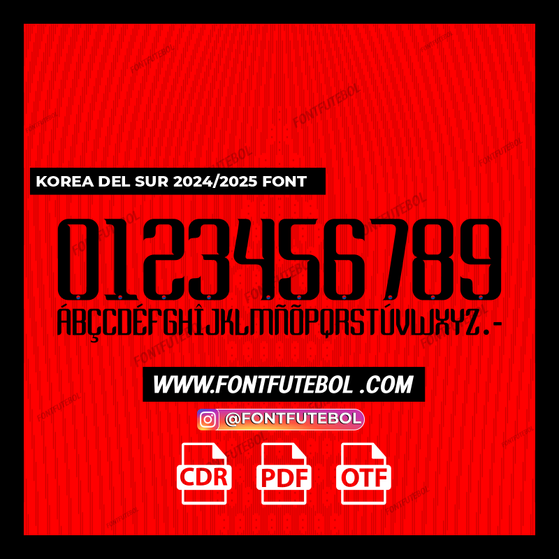 KOREA DEL SUR 2024/2025 FONT