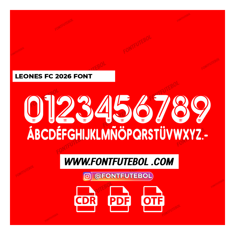 LEONES FC 2026 FONT