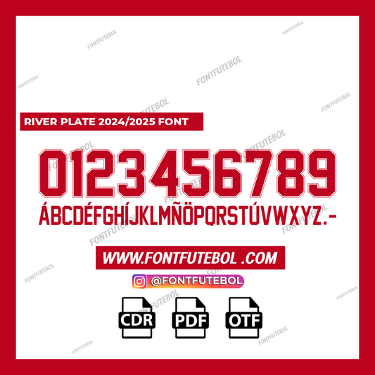 RIVER PLATE 2024/2025 FONT