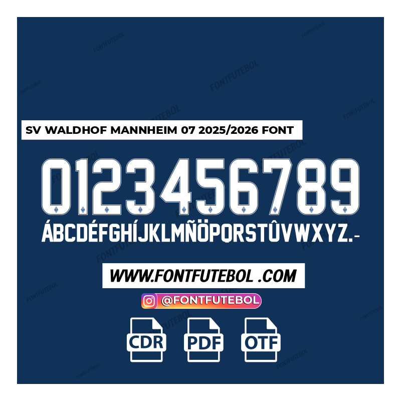 SV WALDHOF MANNHEIM 07 2025/2026 FONT