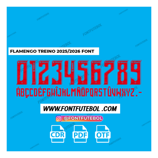 FLAMENGO TREINO 2025 2026 FONT