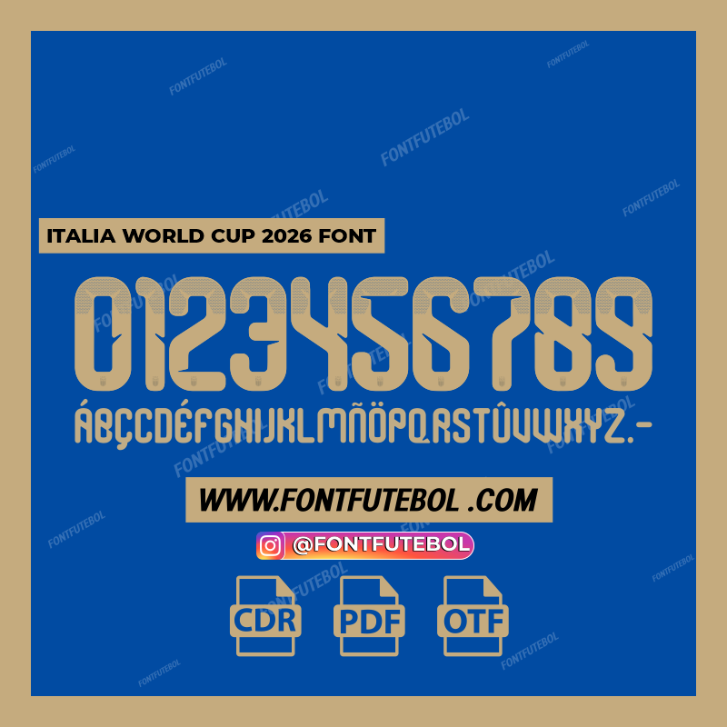 ITALIA WORLD CUP 2026 FONT