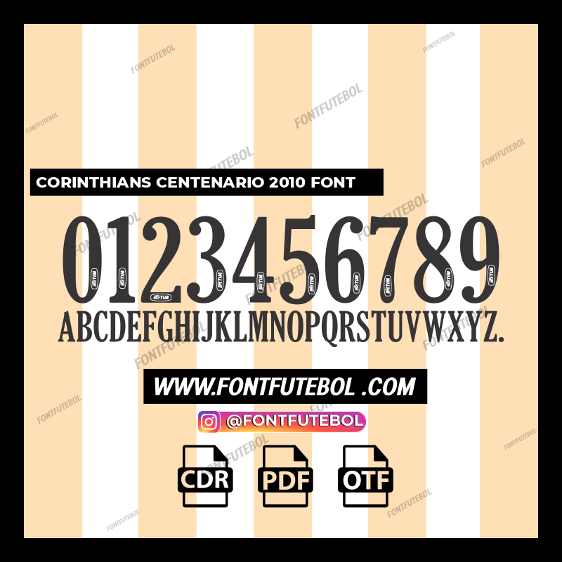 CORINTHIANS CENTENARIO 2010 FONT
