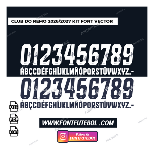 CLUB DO REMO 2026/2027 KIT FONT VECTOR
