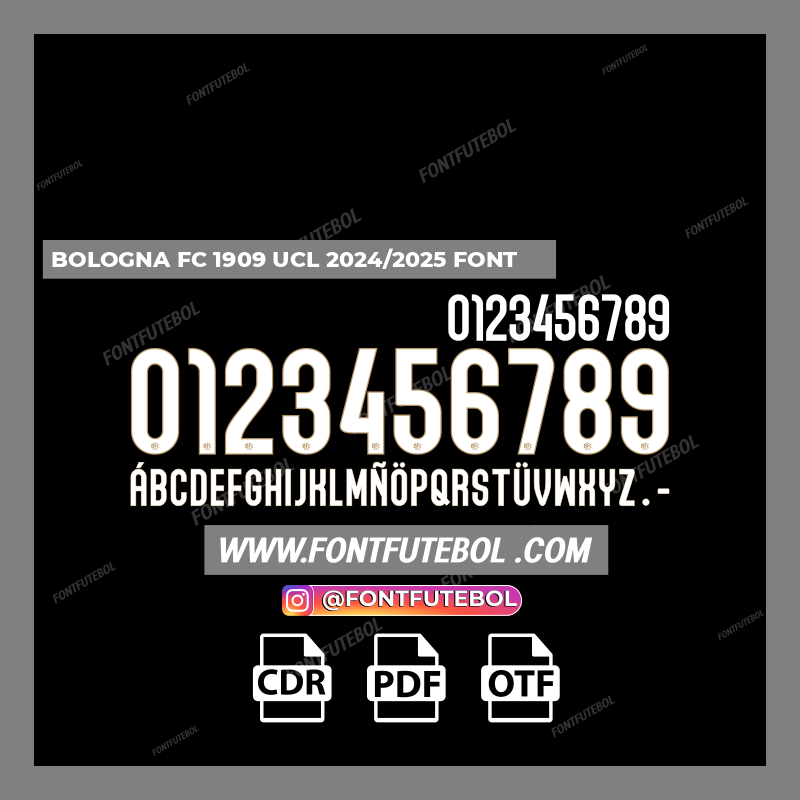 BOLOGNA UCL 2024/2025 FONT
