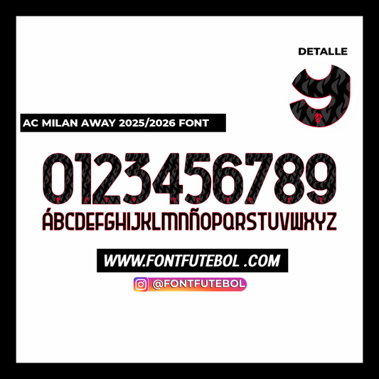 AC MILAN AWAY 2025/2026 FONT
