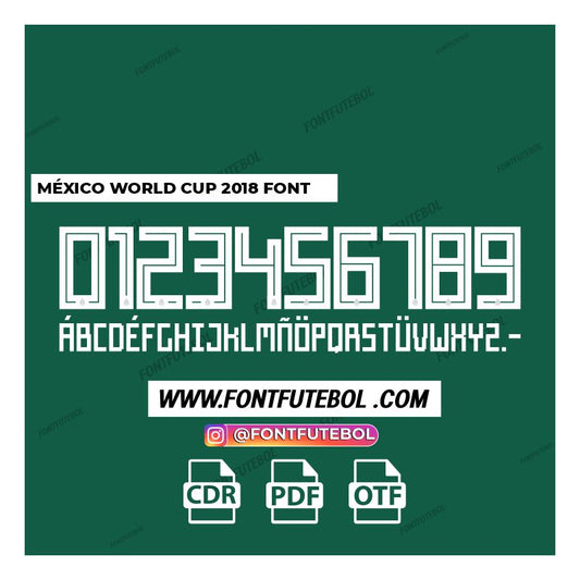 MÉXICO WORLD CUP 2018 FONT