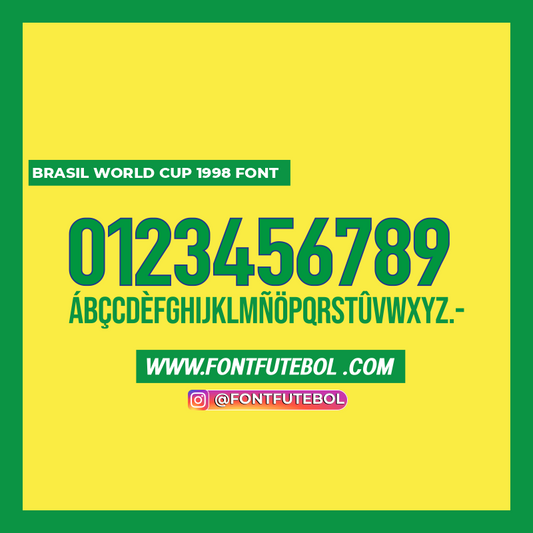 BRAZIL WORLD CUP 1998 FONT