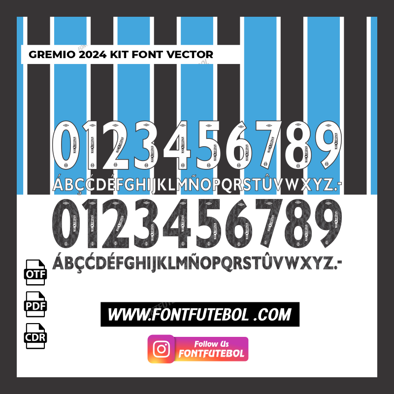 GREMIO 2024 KIT FONT VECTOR