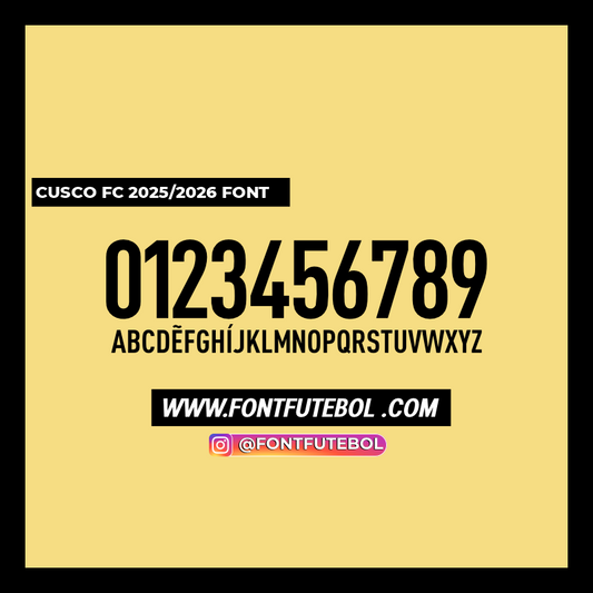 CUSCO FC 2025/2026 FONT