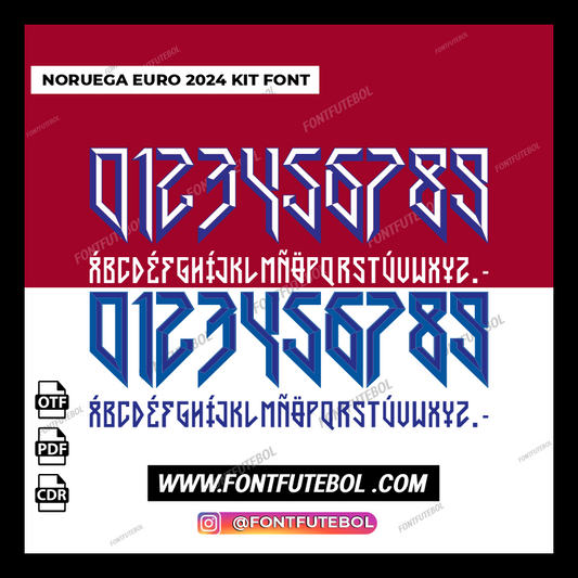NORUEGA EURO 2024 KIT FONT