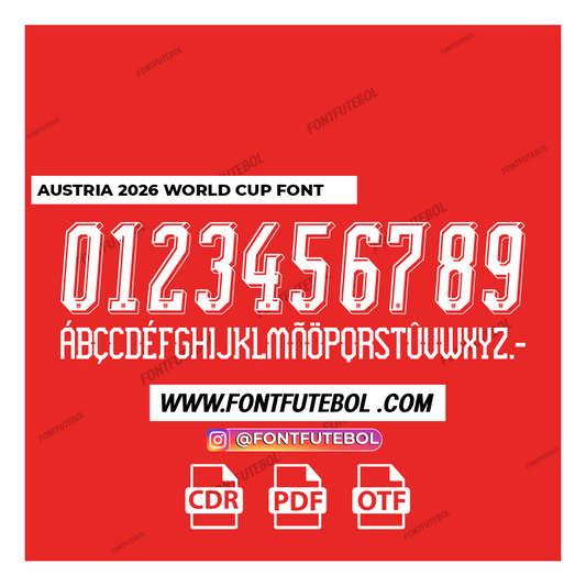 AUSTRIA WORLD CUP 2026 FONT