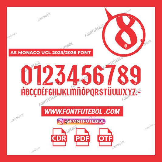 AS MONACO UCL 2025/2026 FONT