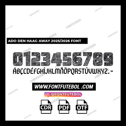 ADO DEN HAAG AWAY 2025/2026 FONT