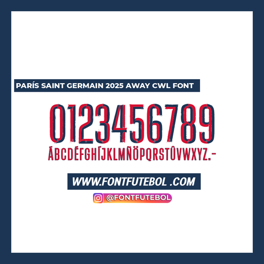 PARIS SAINT GERMAINS (PSG) Club World Cup 2025 AWAY FONT