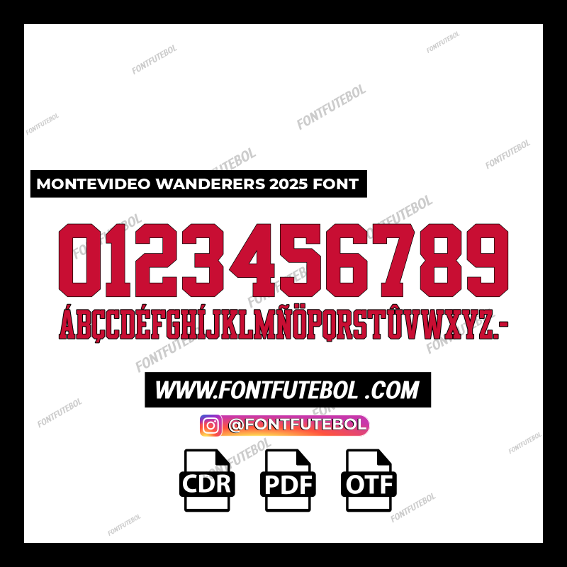 MONTEVIDEO WANDERERS 2025 FONT