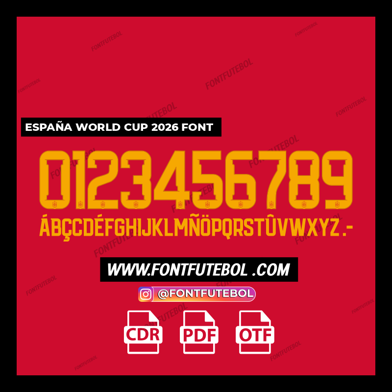 ESPAÑA WORLD CUP 2026 FONT