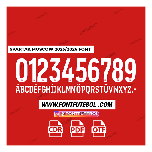SPARTAK MOSCOW 2025/2026 FONT
