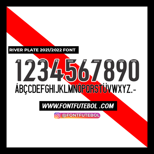RIVER PLATE 2021/2022 FONT