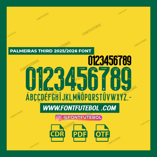PALMEIRAS THIRD 2025/2026 FONT