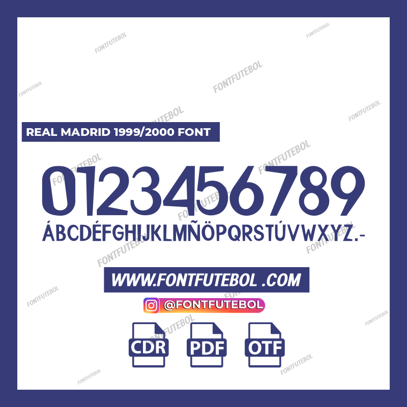 REAL MADRID 1999/2000 FONT
