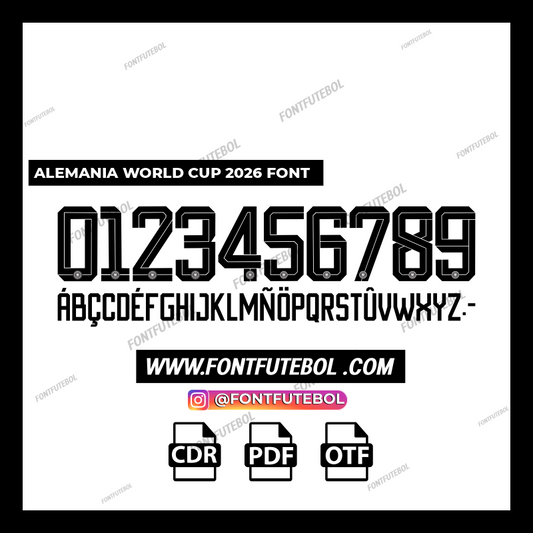 ALEMANIA WORLD CUP 2026 FONT