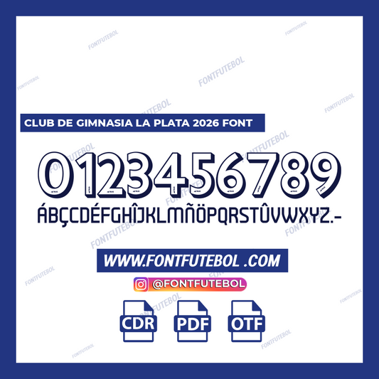 CLUB DE GIMNASIA  LA PLATA 2026 FONT