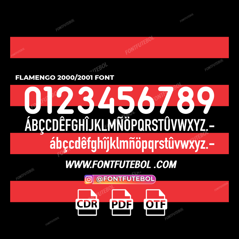 FLAMENGO 2000/2001 FONT VECTOR