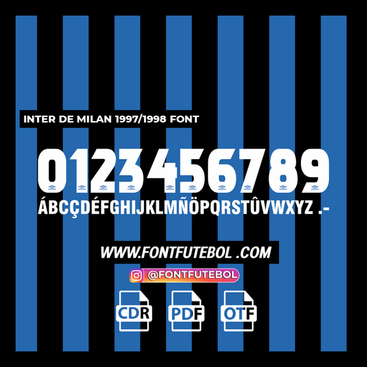INTER DE MILAN 1997/1998 FONT