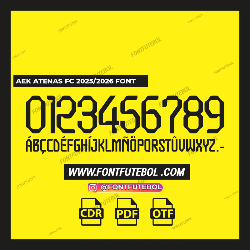 AEK ATENAS FC 2025/2026 FONT