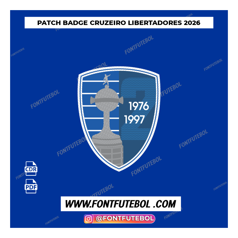 PATCH BADGE CRUZEIRO 2026 VECTOR