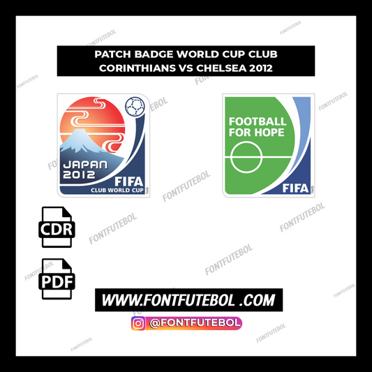 PATCH WORLD CUP CLUB 2012  CORINTHIANS - CHELSEA