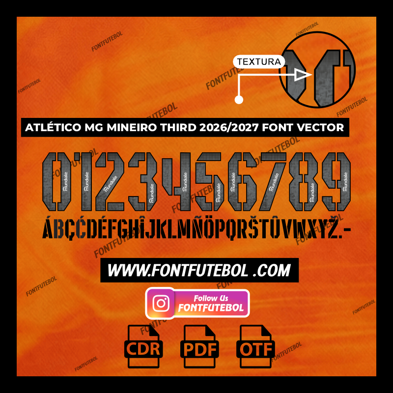 ATLÉTICO MINEIRO THIRD 2026/2027 FONT VECTOR