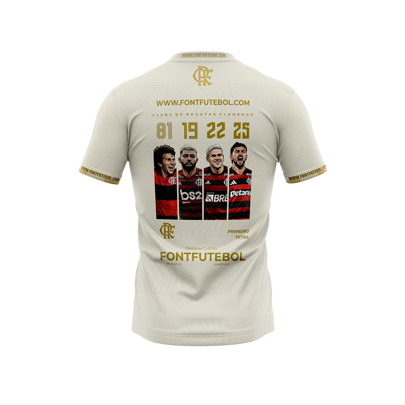Kit Tetra Flamengo Third – Artes Exclusivas Libertadores 2025