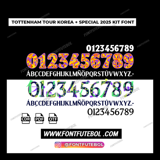 TOTTENHAM TOUR KOREA AND SPECIAL FONT 2025 FONT KIT