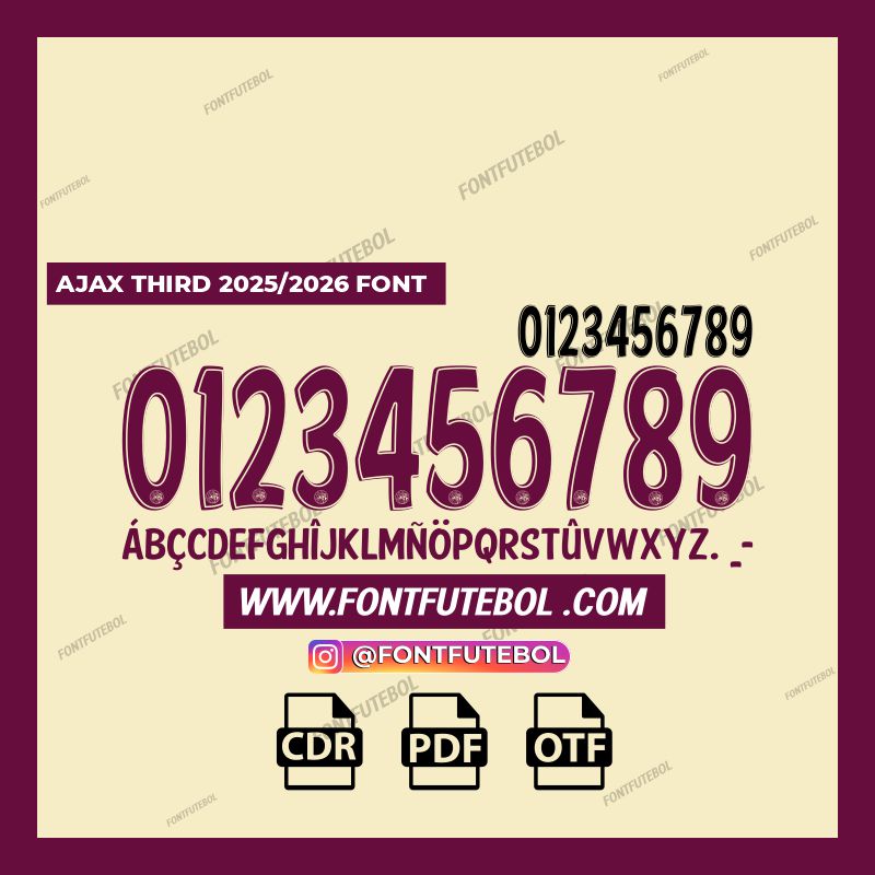 AJAX THIRD 2025/2026 FONT