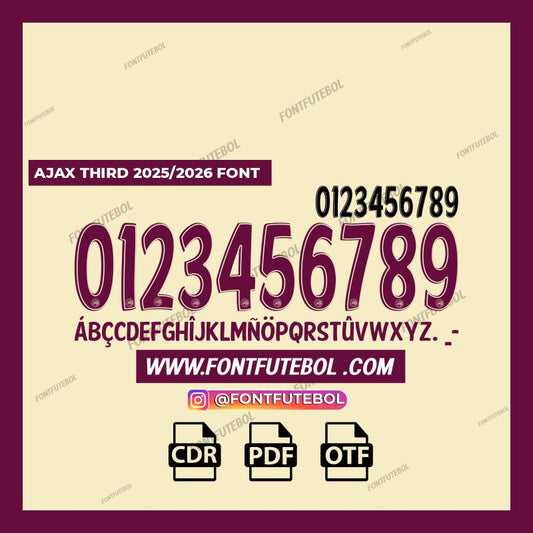 AJAX THIRD 2025/2026 FONT