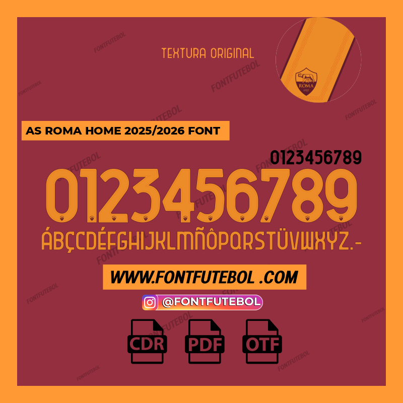 AS ROMA HOME 2025/2026 FONT