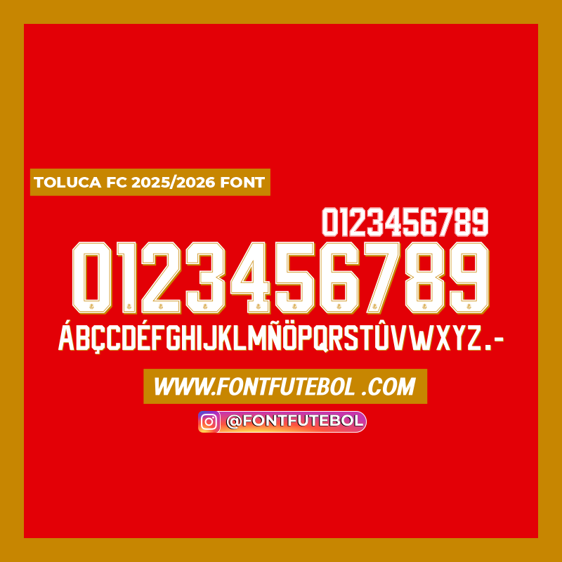 TOLUCA FC 2025/2026 FONT