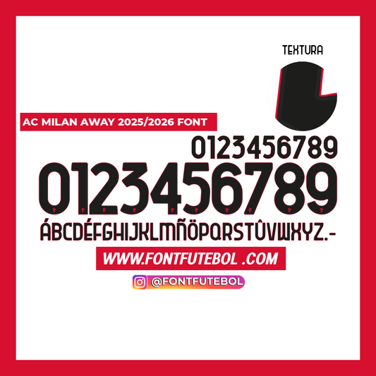 AC MILAN AWAY V1 2025 FONT